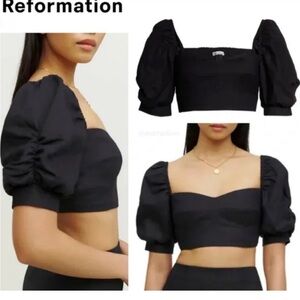 Black Reformation crop top size 10